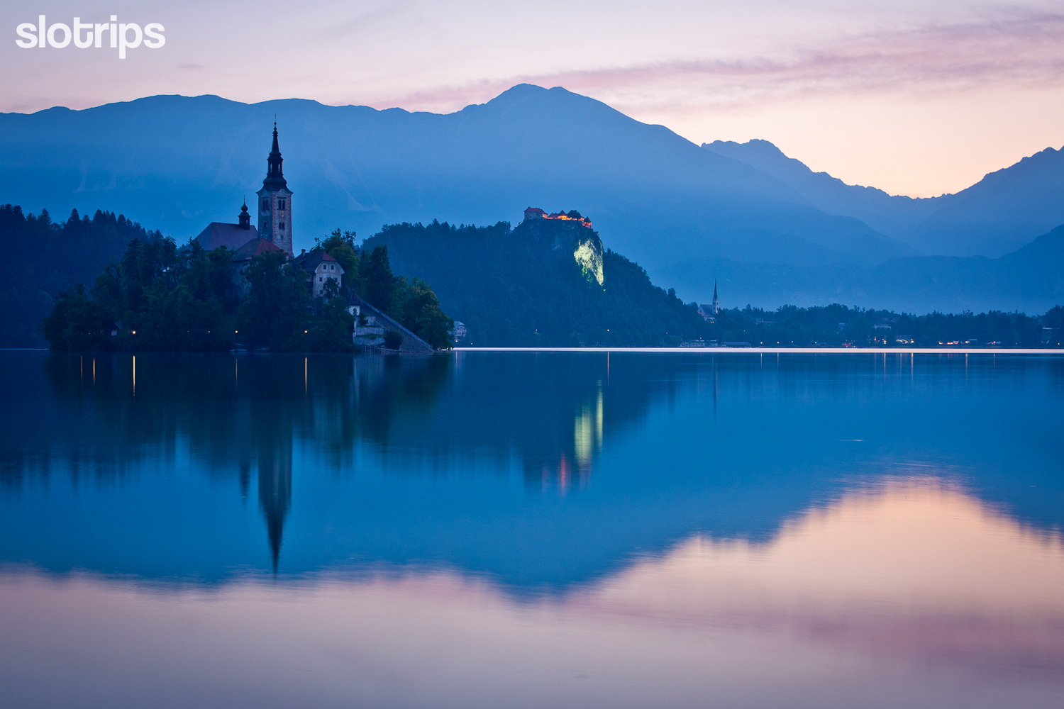Dawn at Lake Bled, Slovenia