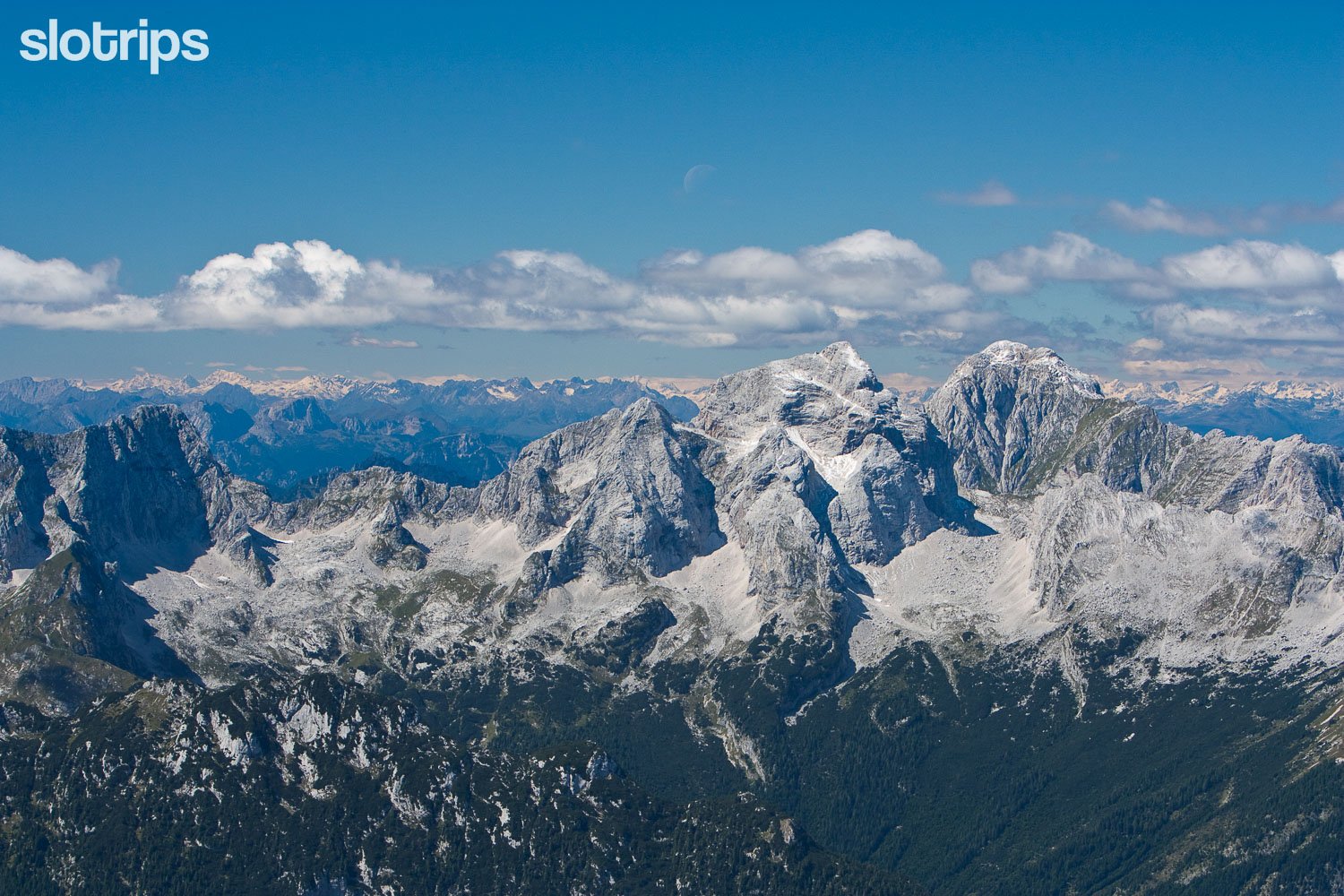 Views on a hut-to-hut hike through the Julian Alps, Slovenia