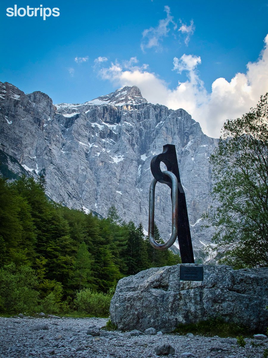 Triglav north face from Vrata valley, Julian Alps in Slovenia