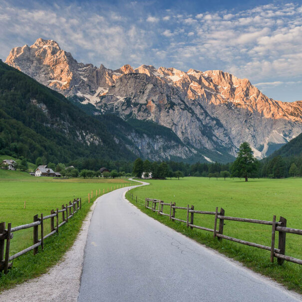 Classic photo of the mountain above Logar Valley