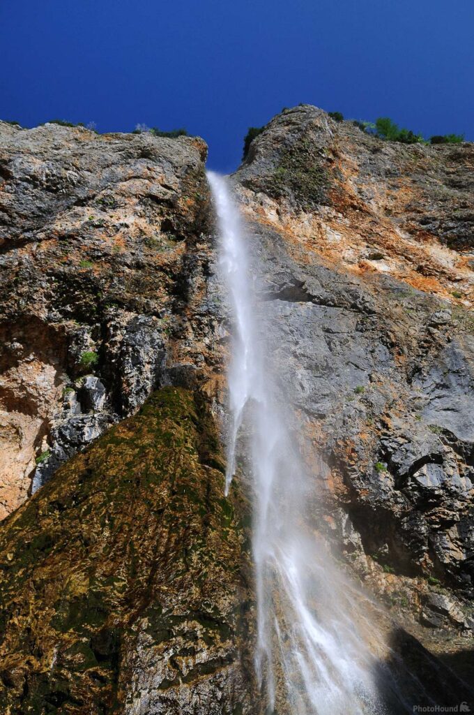 Rinka waterfall, the highest waterfall in Slovenia