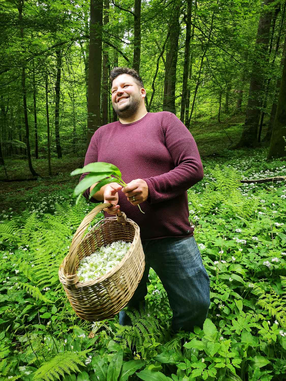 Luka Kosir foraging, Slovenian chef in Michelin star restaurant Gric near Ljubljana