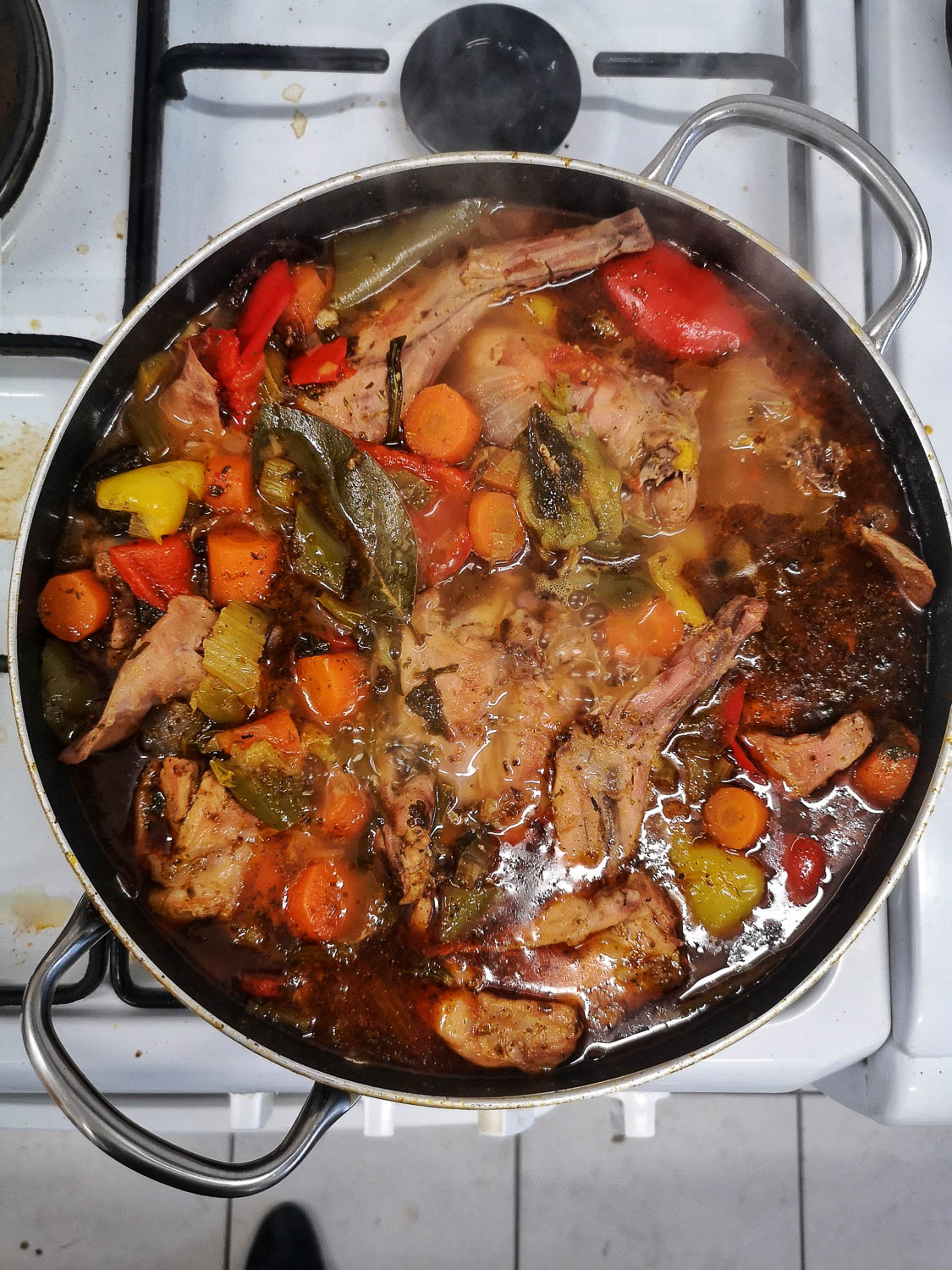 Veggie and chicken stew from eastern Slovenia