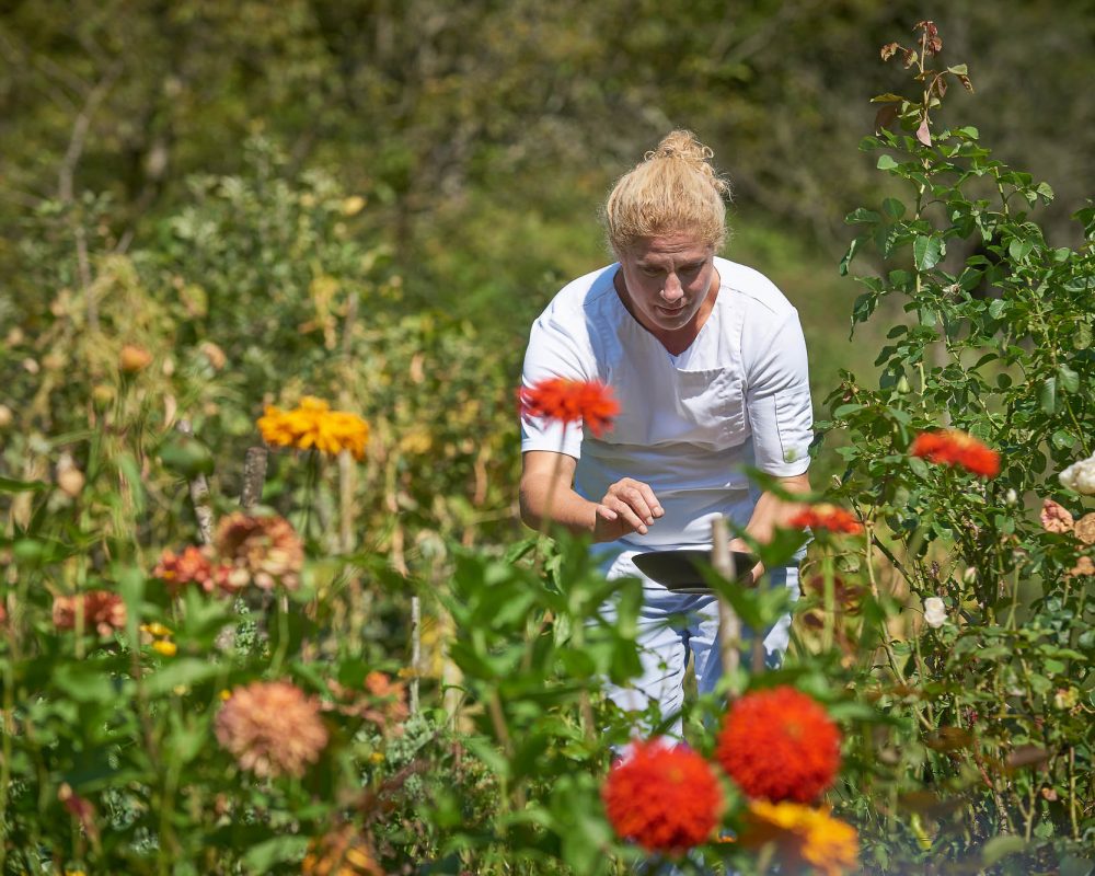 Best Slovenian chef Ana Ros in her garden