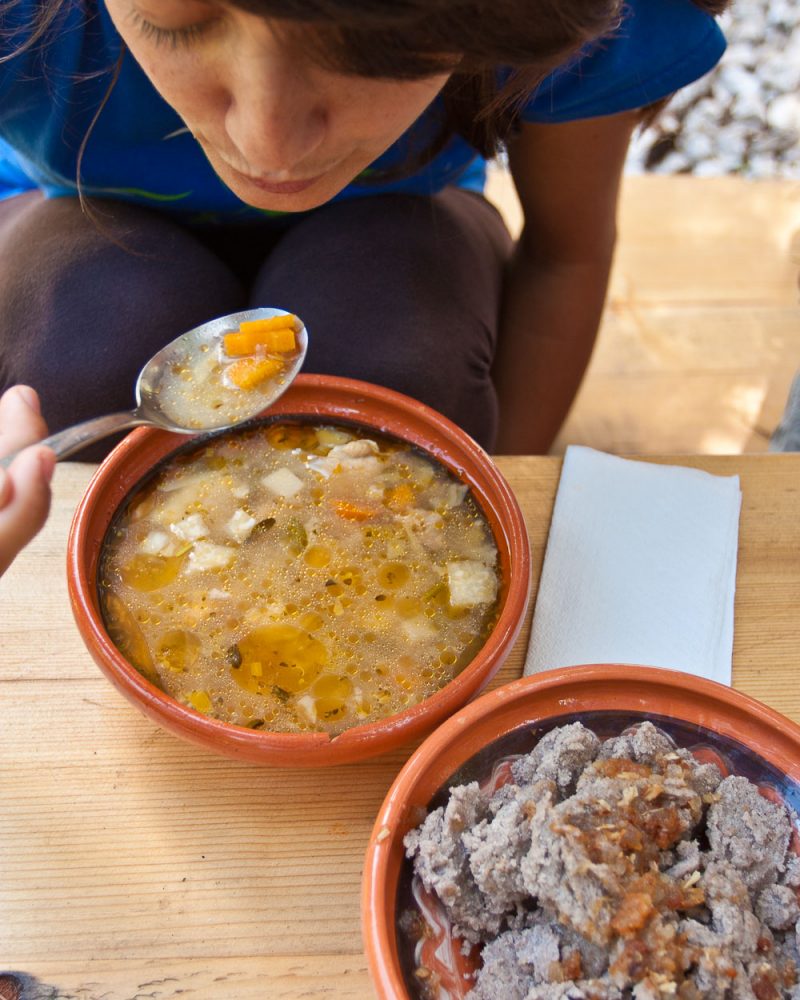 Stews and buckwheat porridge, traditional Slovenian alpine food